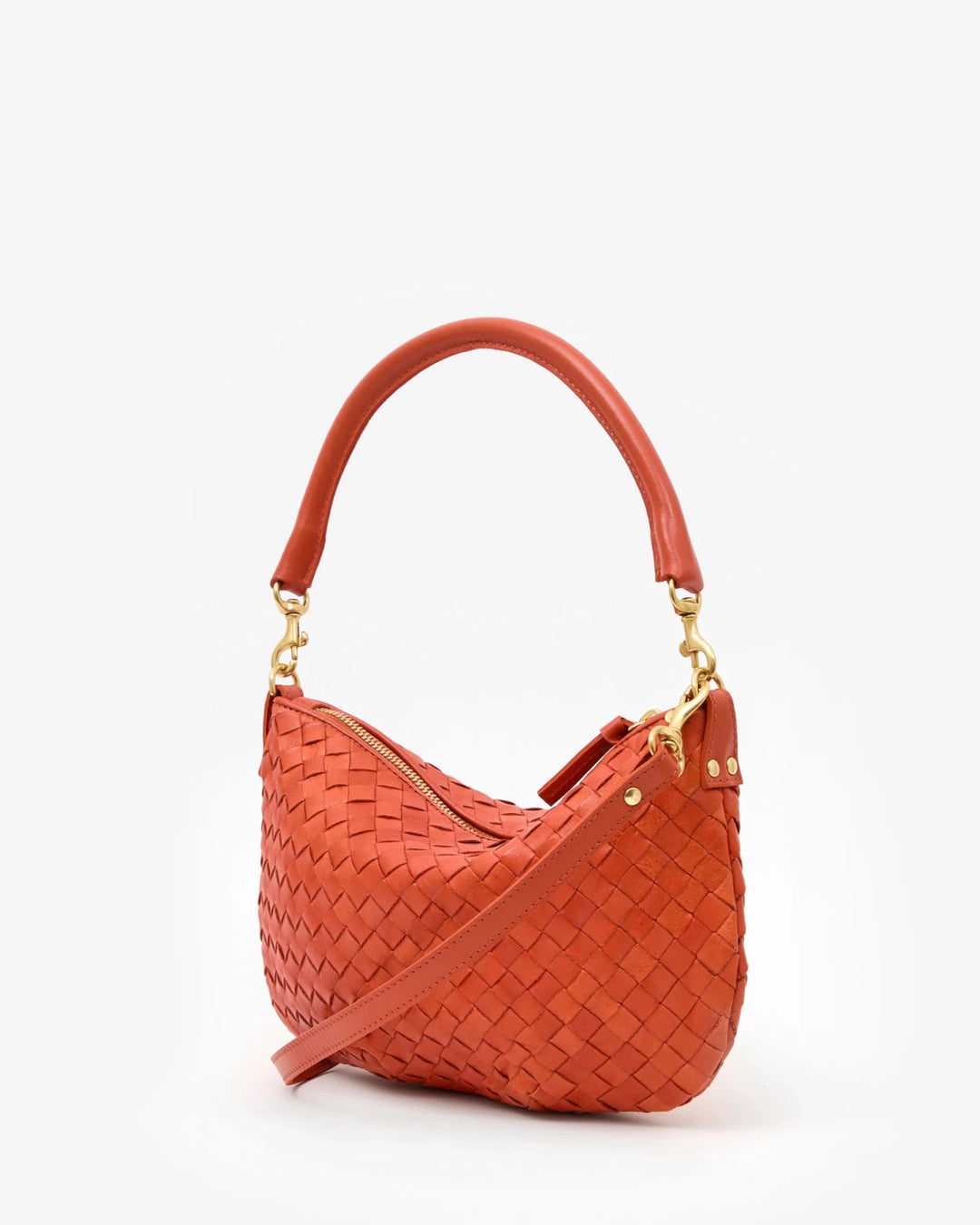 Clare V. - Petit Moyen Messenger Woven in Saltillo - Kalifornia Jean Bar