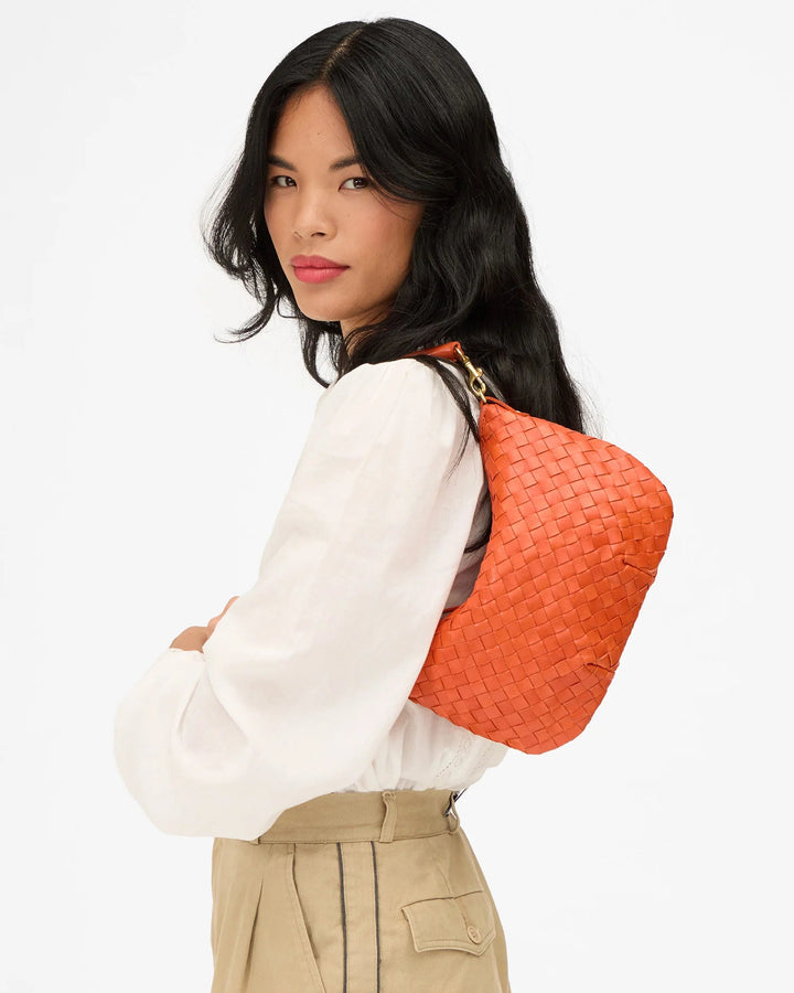 Clare V. - Petit Moyen Messenger Woven in Saltillo - Kalifornia Jean Bar