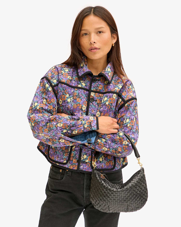 Clare V. - Petite Fanny Woven in Black - Kalifornia Jean Bar