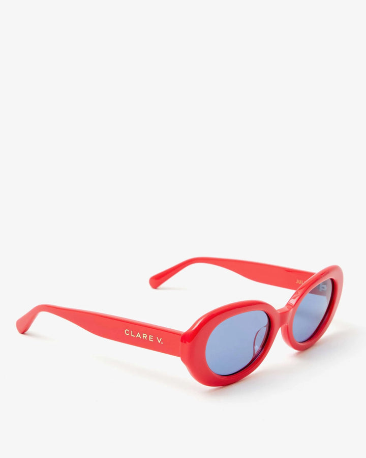 Clare V - Red Julia Sunglasses - Kalifornia Jean Bar