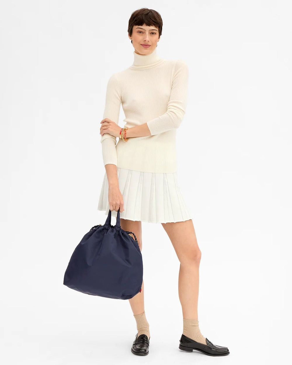 Clare V. - Sac Tout Navy Nylon - Kalifornia Jean Bar