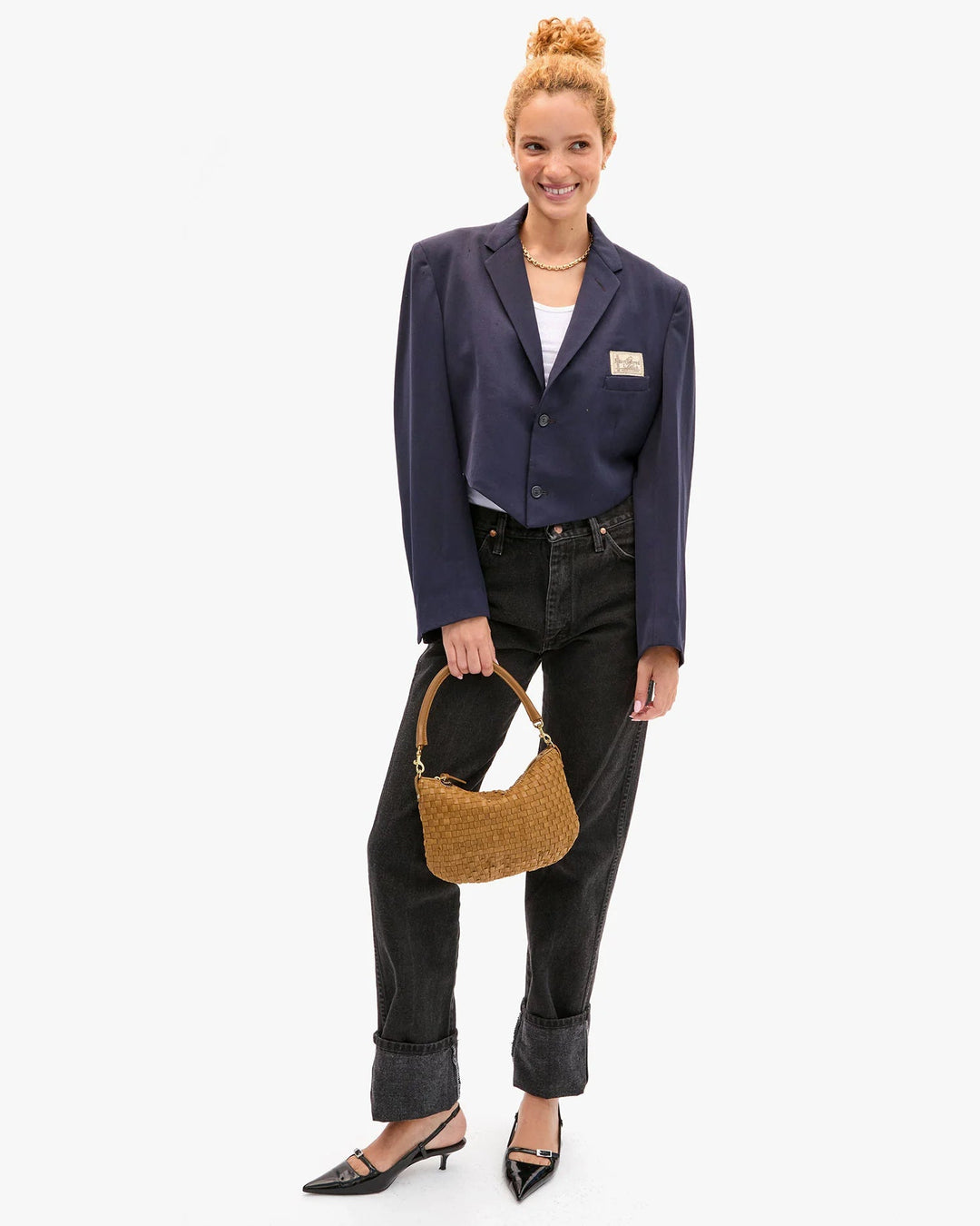Clare V. - Sequoia Woven Checker Petit Moyen Bag - Kalifornia Jean Bar