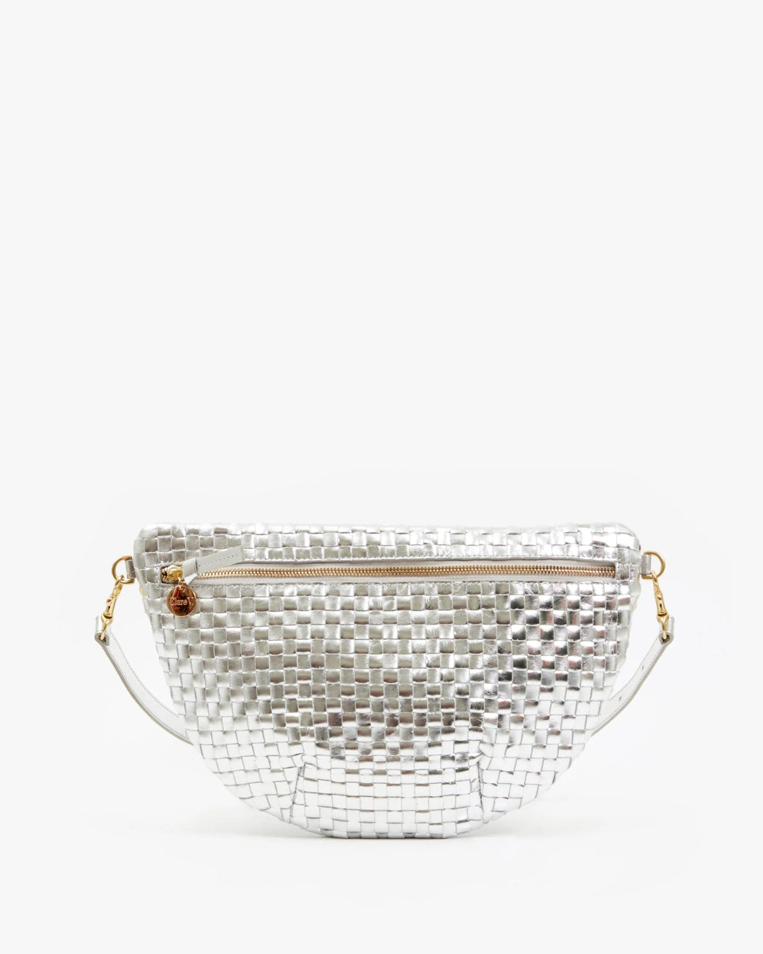 Clare V. - Silver Grande Fanny Specchio Woven Checker - Kalifornia Jean Bar