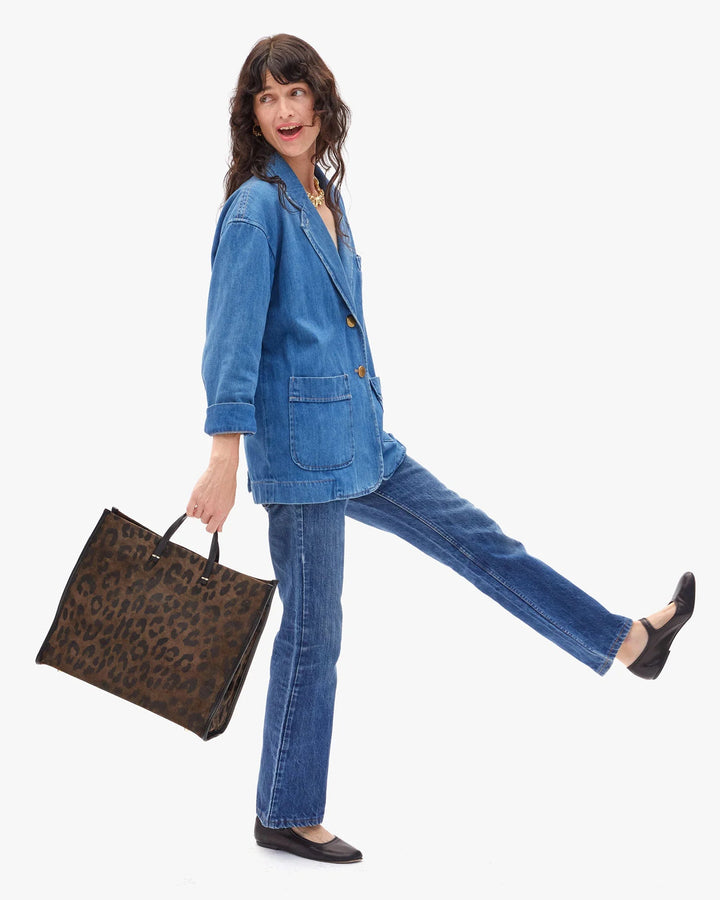 Clare V. - Simple Tote Cocoa Pablo Cat - Kalifornia Jean Bar