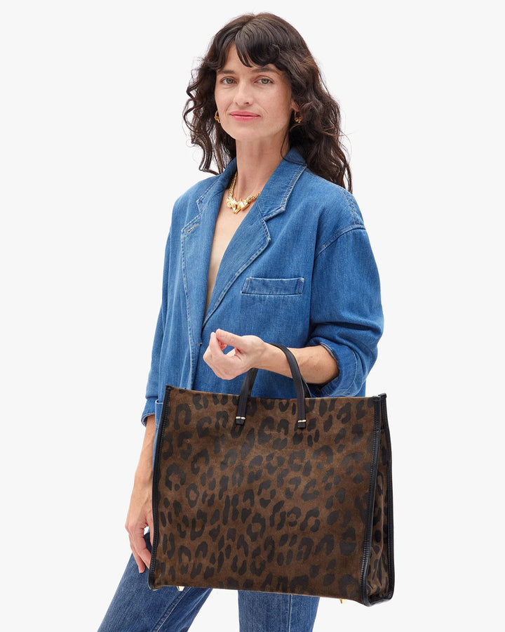 Clare V. - Simple Tote Cocoa Pablo Cat - Kalifornia Jean Bar