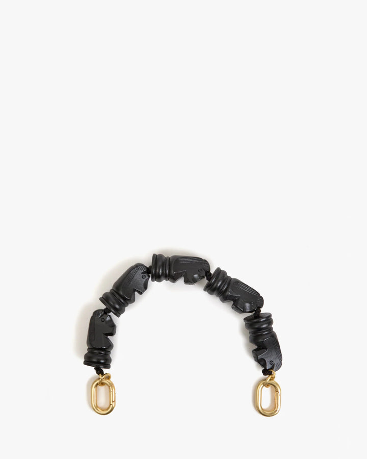 Clare V. - Top Handle Strap Black Knights - Kalifornia Jean Bar