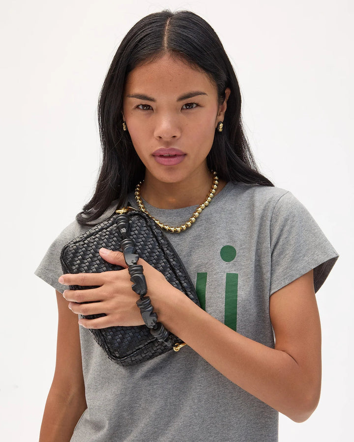 Clare V. - Top Handle Strap Black Knights - Kalifornia Jean Bar