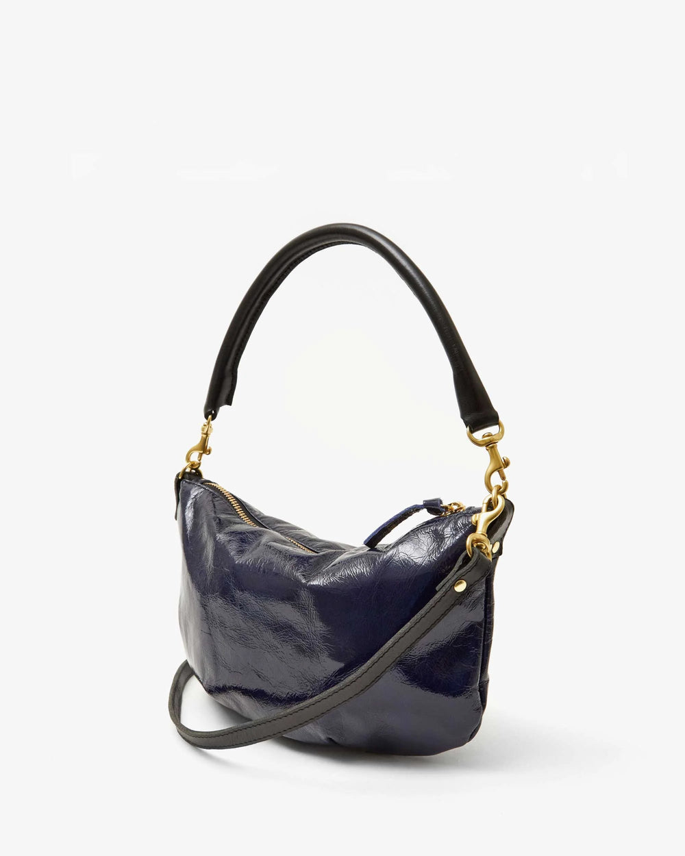 Clare V - Twilight Crinkle Patent Petit Moyen Bag - Kalifornia Jean Bar Clare V - Twilight Crinkle Patent Petit Moyen Bag