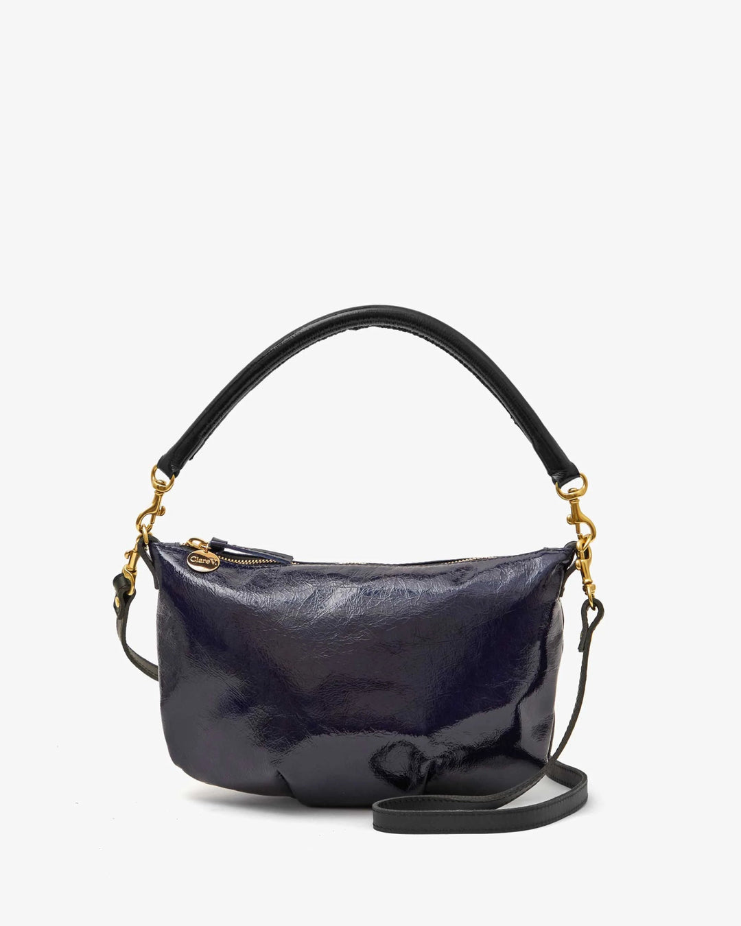 Clare V - Twilight Crinkle Patent Petit Moyen Bag - Kalifornia Jean Bar Clare V - Twilight Crinkle Patent Petit Moyen Bag