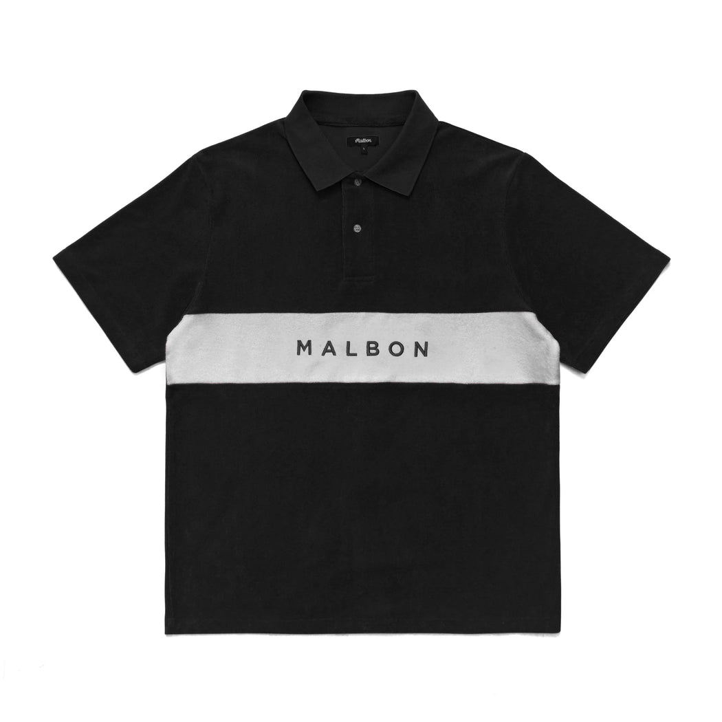 Malbon - Clearwater Terry Polo in Black