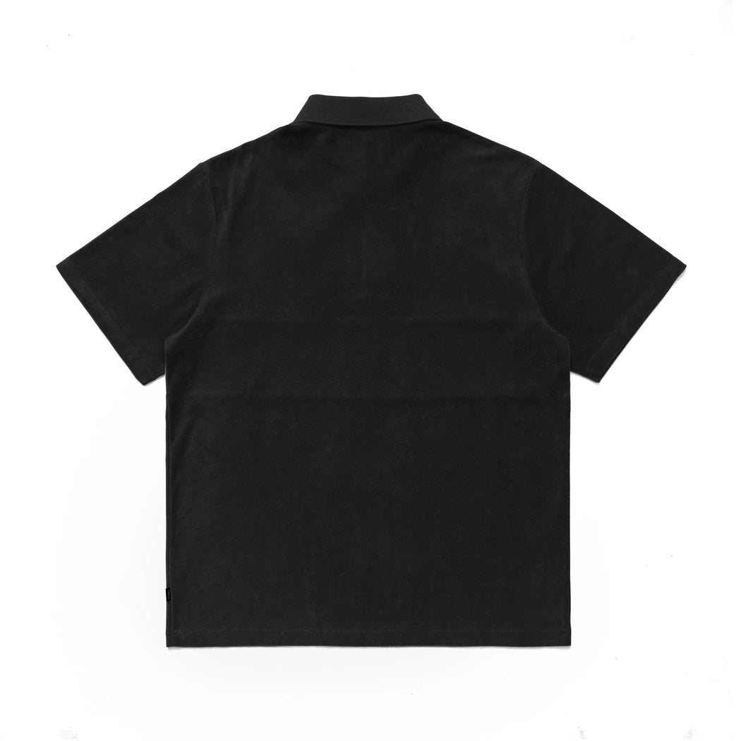Malbon - Clearwater Terry Polo in Black