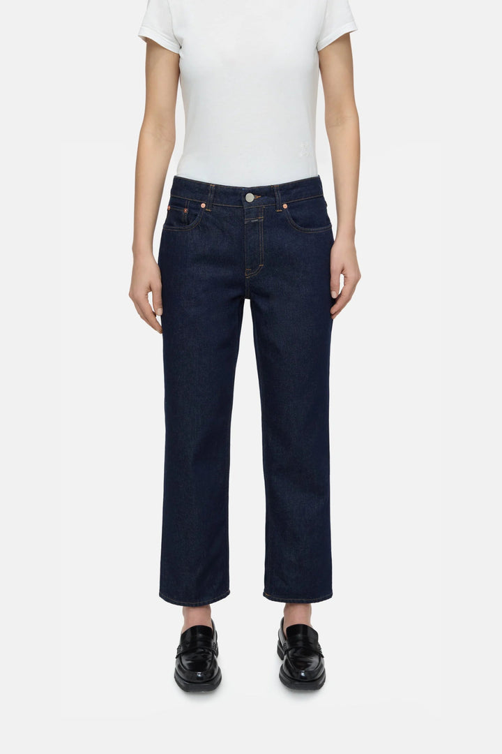 Closed - Straight Leg Milo Jean in Dark Blue - Kalifornia Jean Bar Closed - Straight Leg Milo Jean in Dark Blue women's denim