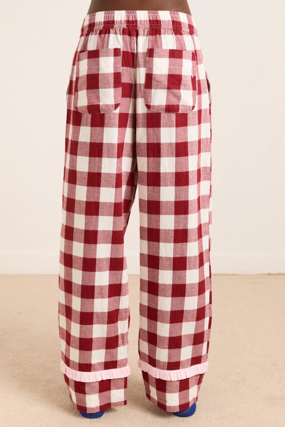 Damson Madder - Antonella PJ Set in Burg Gingham - Kalifornia Jean Bar