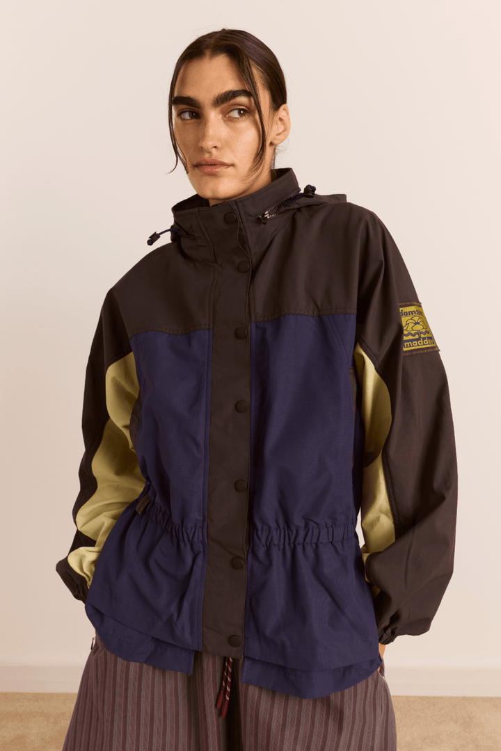 Damson Madder - Athena Raincoat in Sage/Navy - Kalifornia Jean Bar
