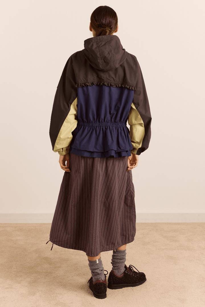 Damson Madder - Athena Raincoat in Sage/Navy - Kalifornia Jean Bar