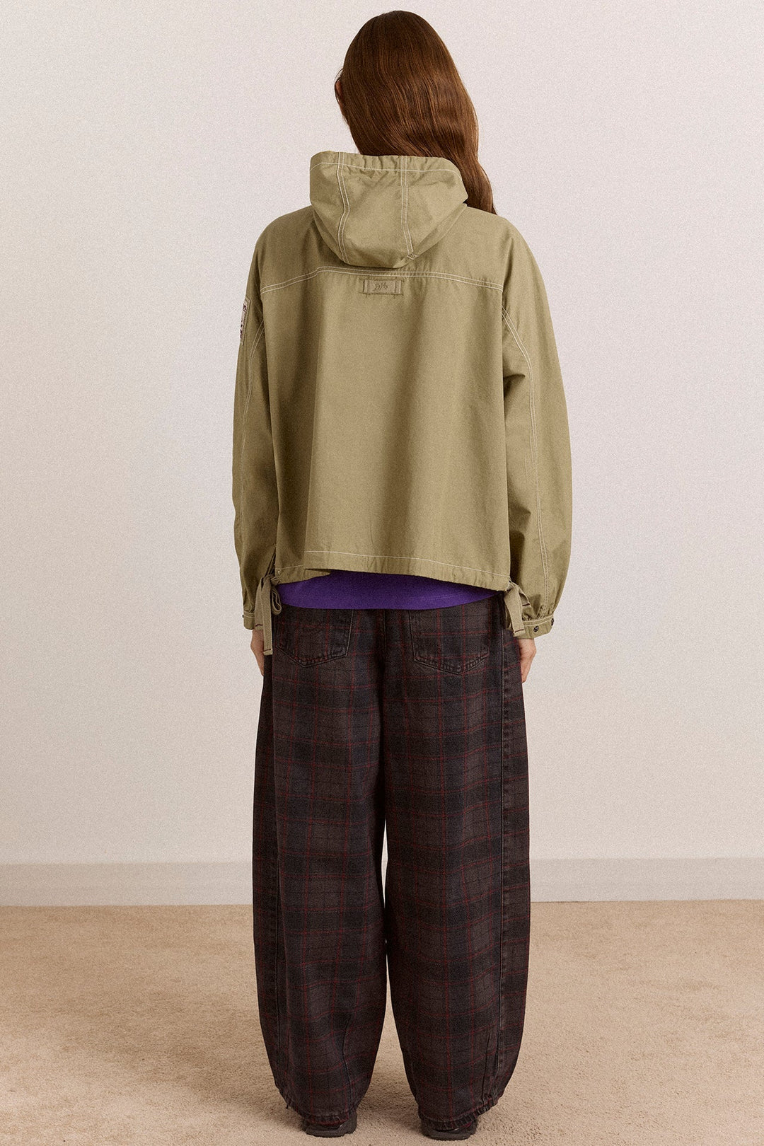 Damson Madder - Blake Hooded Top in Sage - Kalifornia Jean Bar