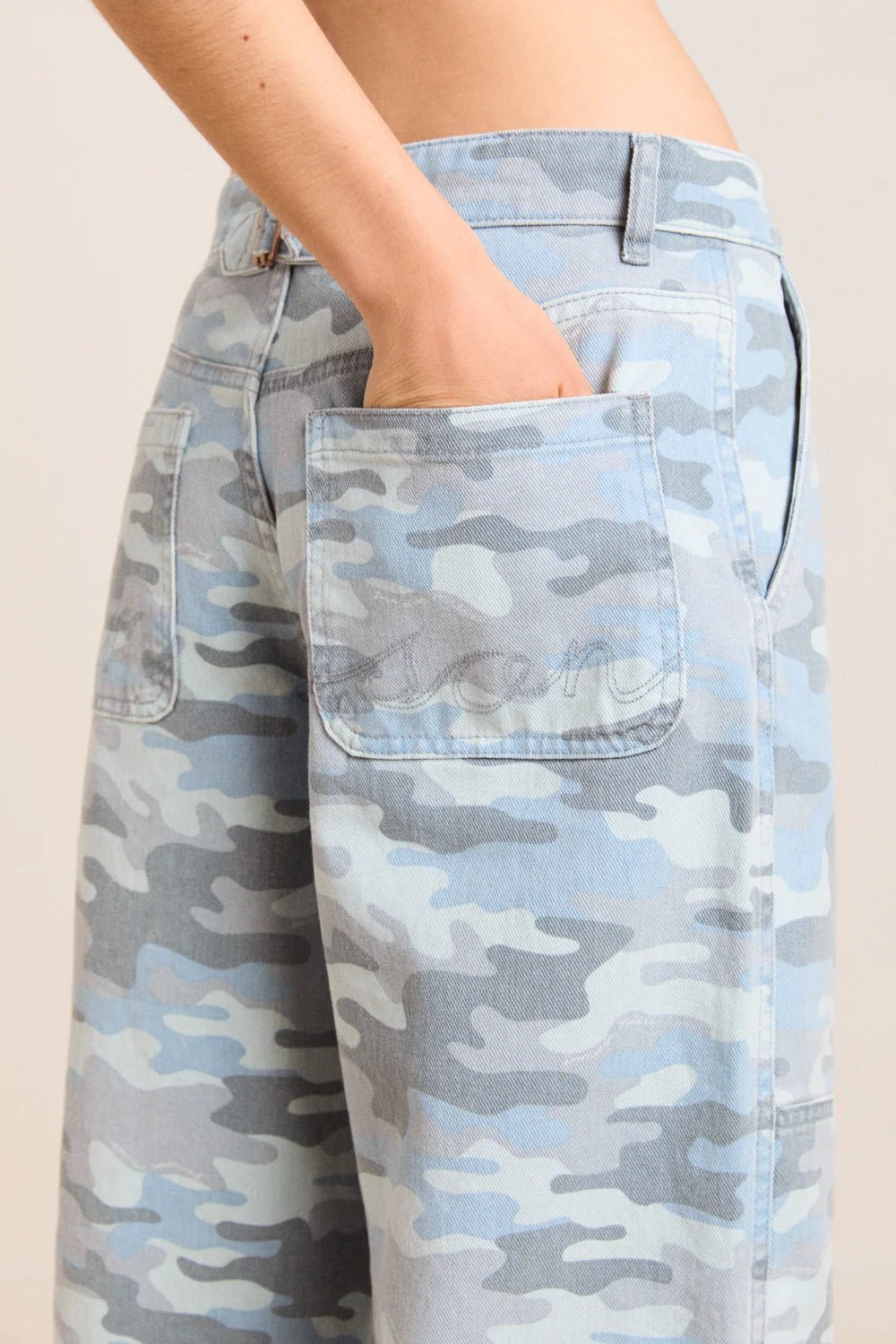 Damson Madder - Drew Jean in Camo - Kalifornia Jean Bar