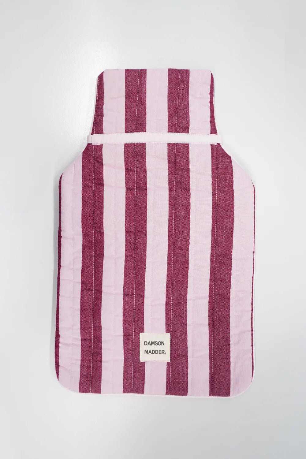 Damson Madder - Hot Water Bottle Cover Pink Stripe - Kalifornia Jean Bar
