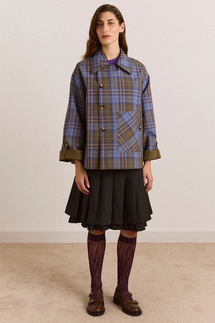 Damson Madder - Jerry Crop Olive Trench Coat - Kalifornia Jean Bar