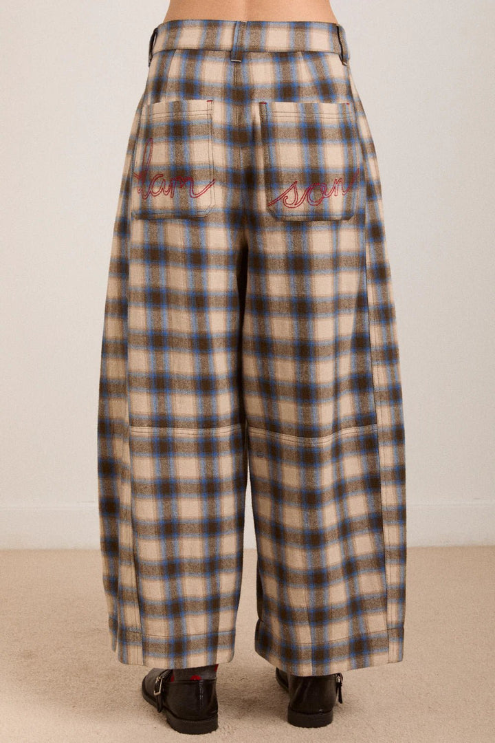 Damson Madder - Mara Trouser Multi Brushed Check - Kalifornia Jean Bar