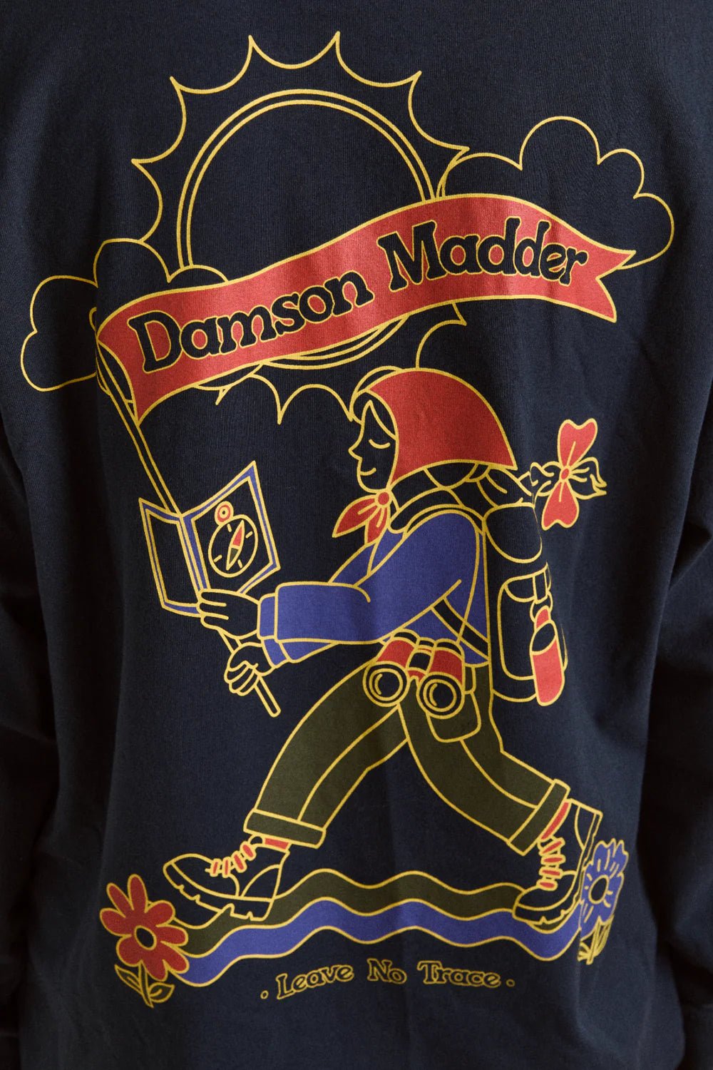 Damson Madder - Navy Rambler Longsleeve Tee - Kalifornia Jean Bar