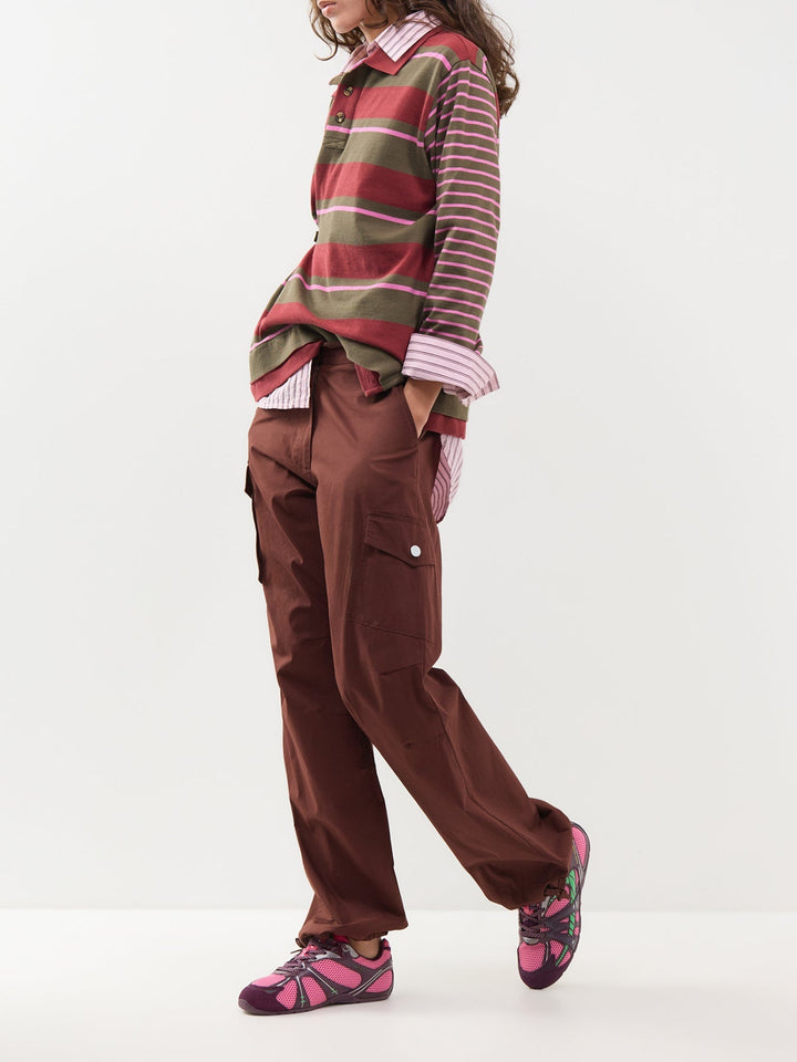 Damson Madder - Noah Cinch Rugby in Olive Pink - Kalifornia Jean Bar