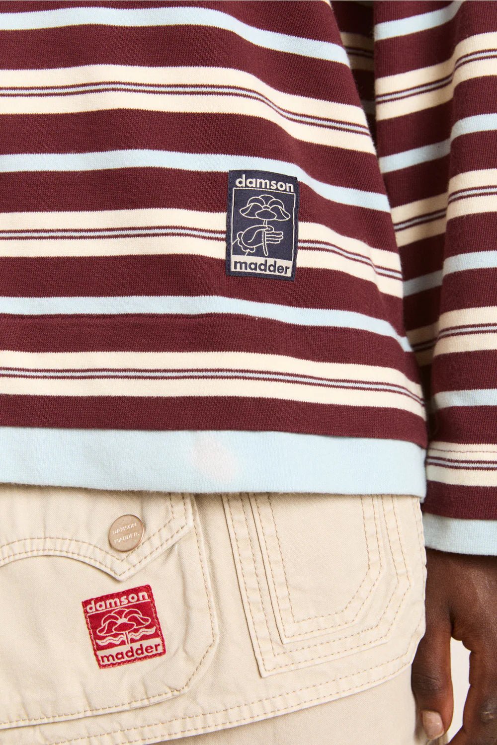 Damson Madder - Noah Rugby Chocolate Stripe - Kalifornia Jean Bar