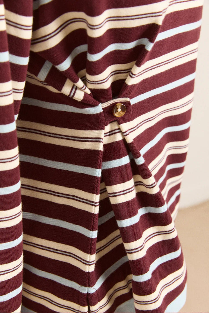 Damson Madder - Noah Rugby Chocolate Stripe - Kalifornia Jean Bar