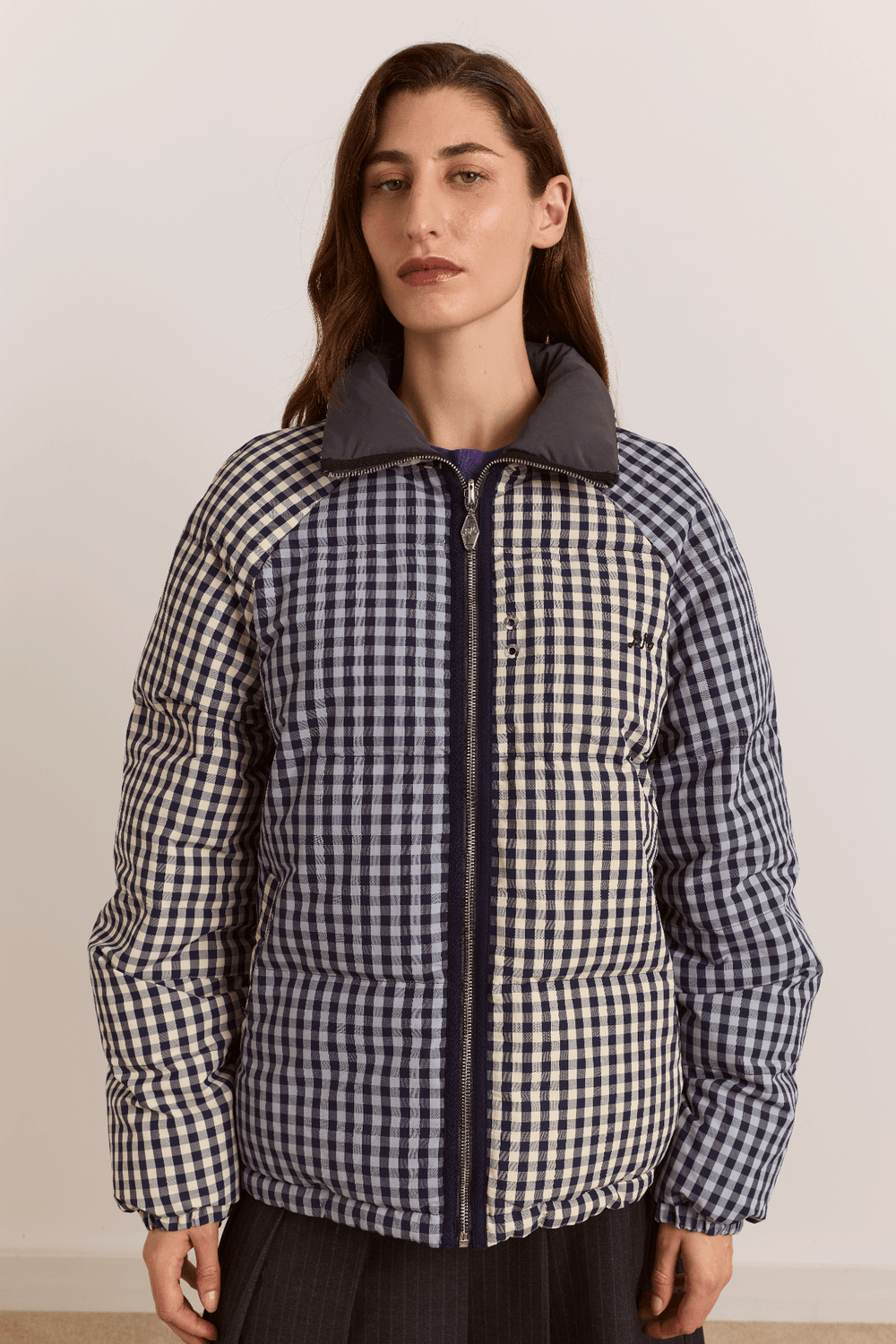 Damson Madder - Opal Puffer in Mix Gingham - Kalifornia Jean Bar