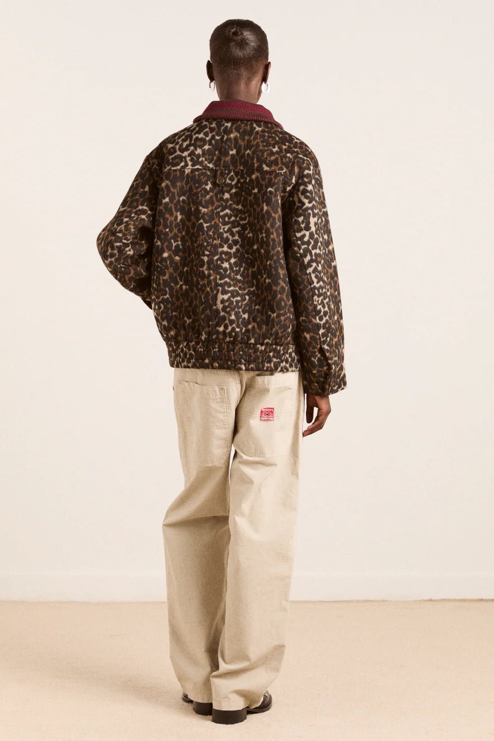 Damson Madder - Pixie Wool Bomber in Leopard - Kalifornia Jean Bar