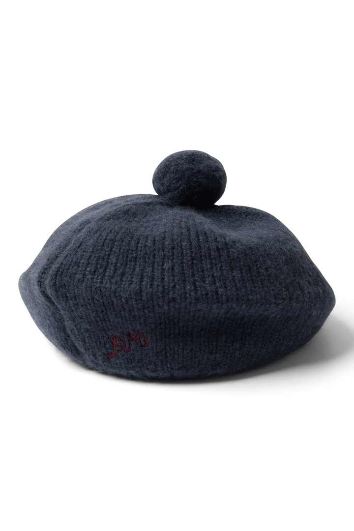 Damson Madder - Pom Pom Beret in Navy - Kalifornia Jean Bar