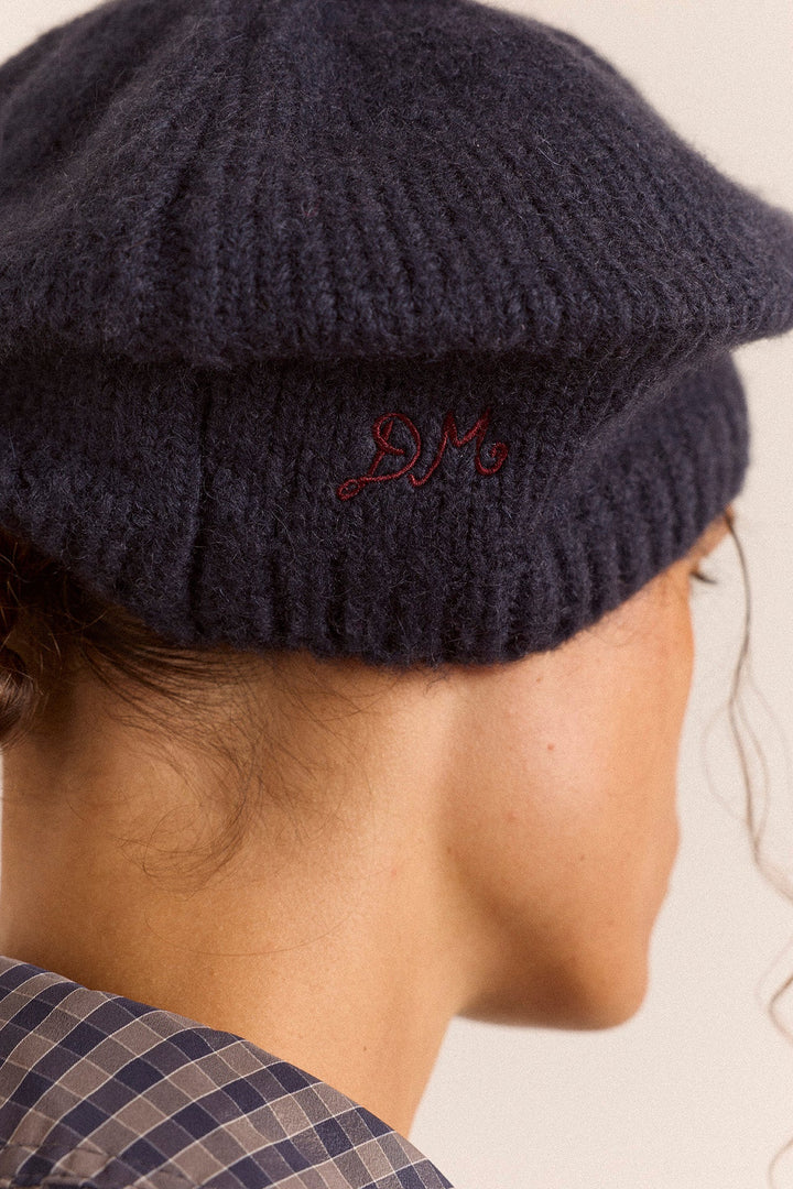 Damson Madder - Pom Pom Beret in Navy - Kalifornia Jean Bar