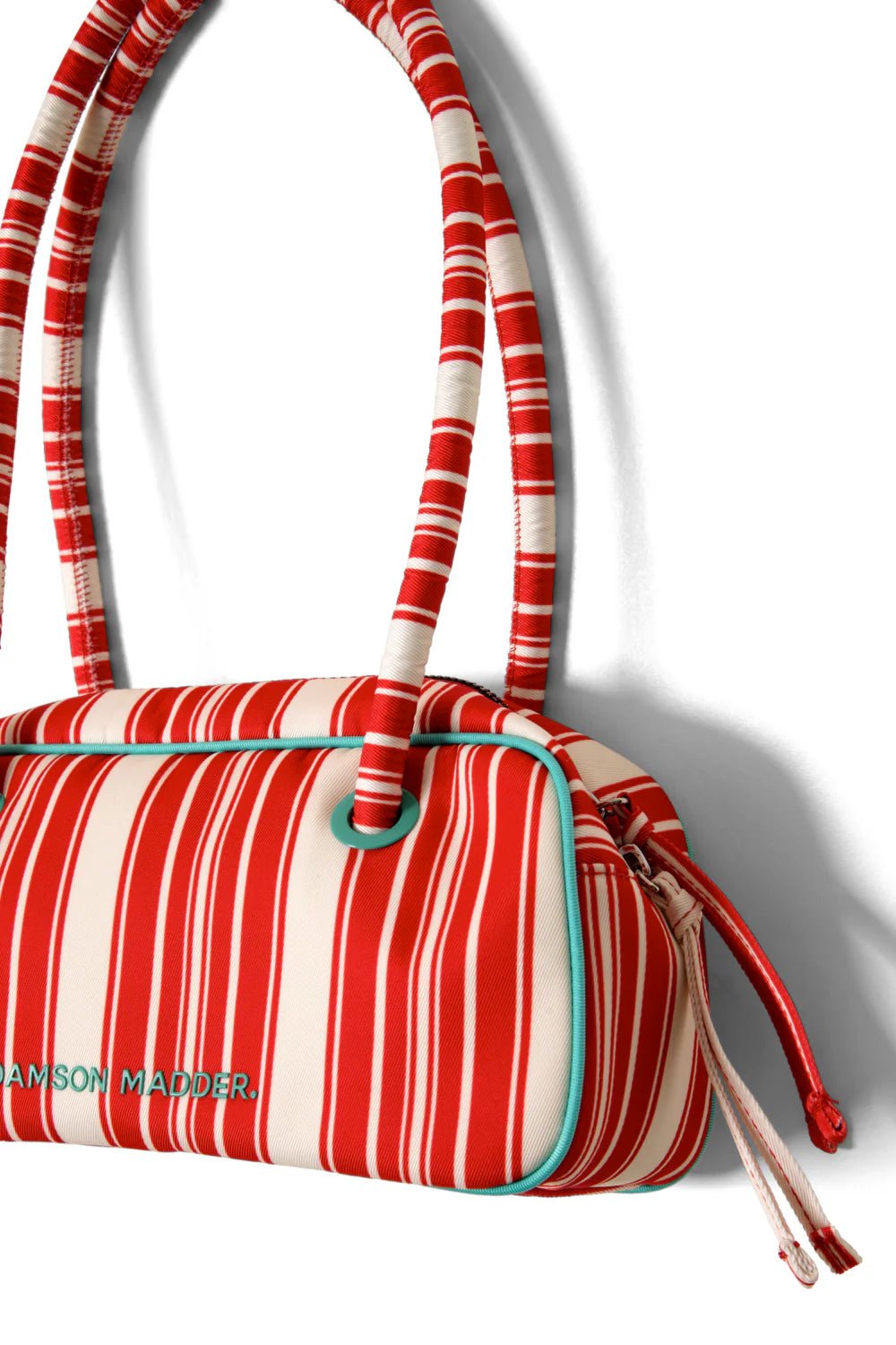 Damson Madder - Rennee Bowler Bag Cherry Deck Chair Stripe - Kalifornia Jean Bar