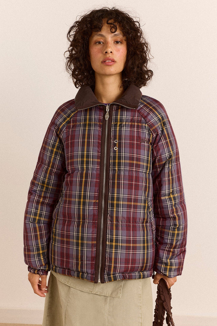 Damson Madder - Reversible Opal Puffer in Plum - Kalifornia Jean Bar