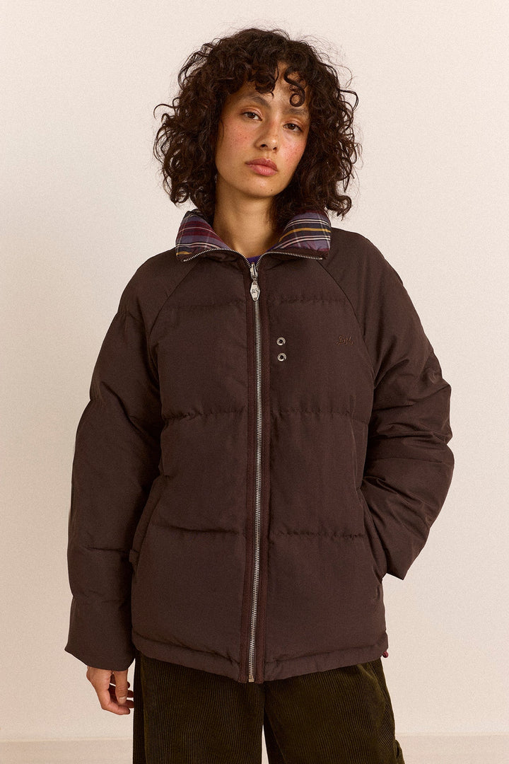 Damson Madder - Reversible Opal Puffer in Plum - Kalifornia Jean Bar