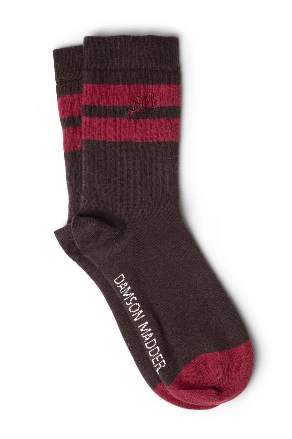Damson Madder - Sporty Socks in Choc/Burg - Kalifornia Jean Bar