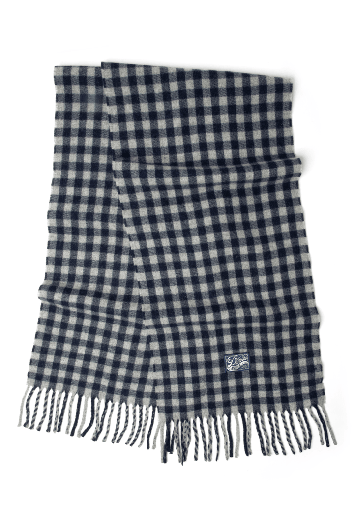 Damson Madder - Willow Gingham Wool Scarf - Kalifornia Jean Bar