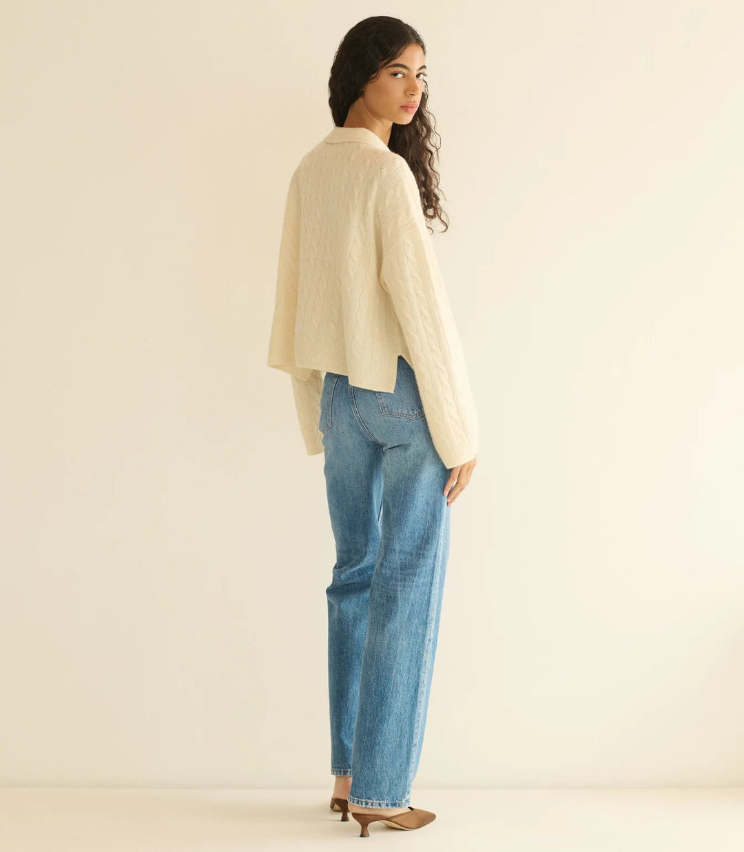 Dôen - Cambridge Cashmere Sweater Magnolia - Kalifornia Jean Bar