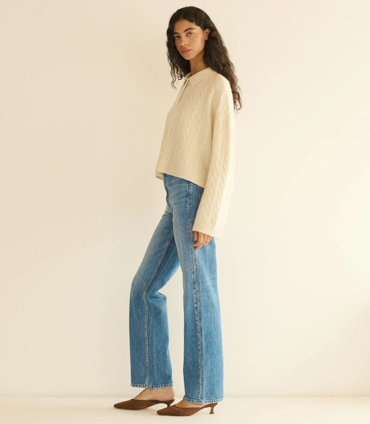 Dôen - Cambridge Cashmere Sweater Magnolia - Kalifornia Jean Bar