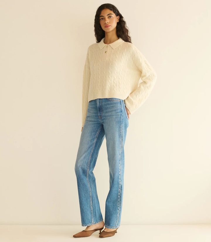 Dôen - Cambridge Cashmere Sweater Magnolia - Kalifornia Jean Bar
