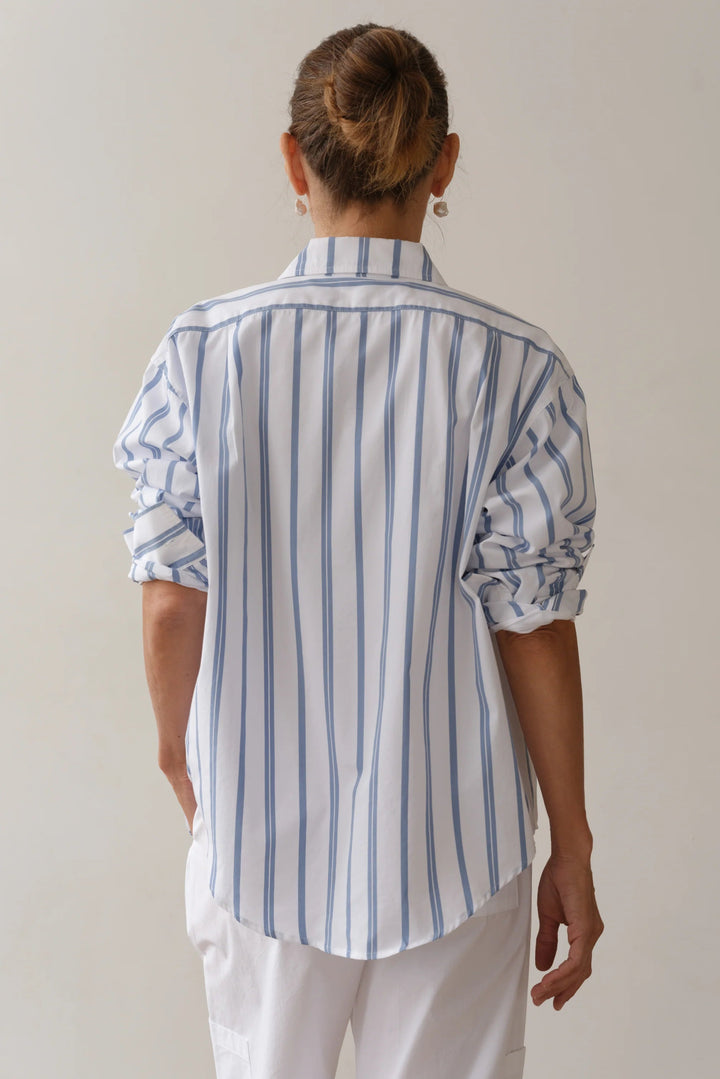 Donni - Cornflower Poplin Shirt - Kalifornia Jean Bar