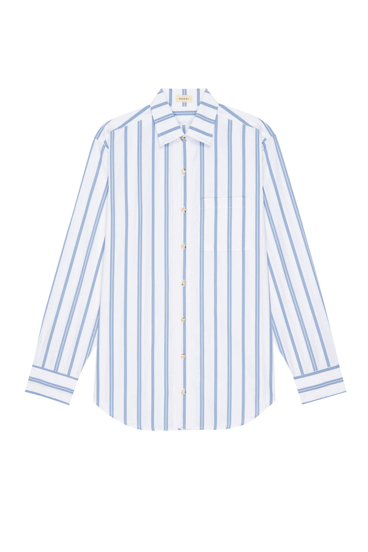 Donni - Cornflower Poplin Shirt - Kalifornia Jean Bar