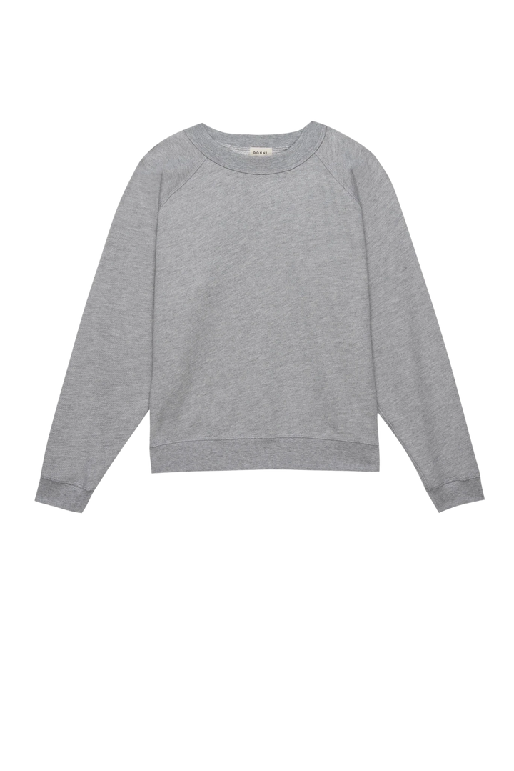 Donni - Eco Terry Crewneck Heather Grey - Kalifornia Jean Bar