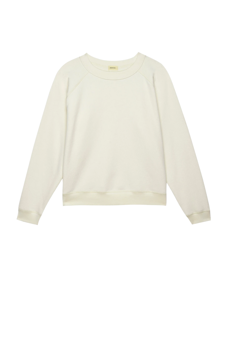 Donni - Eco - Terry Crewneck in Cream - Kalifornia Jean Bar