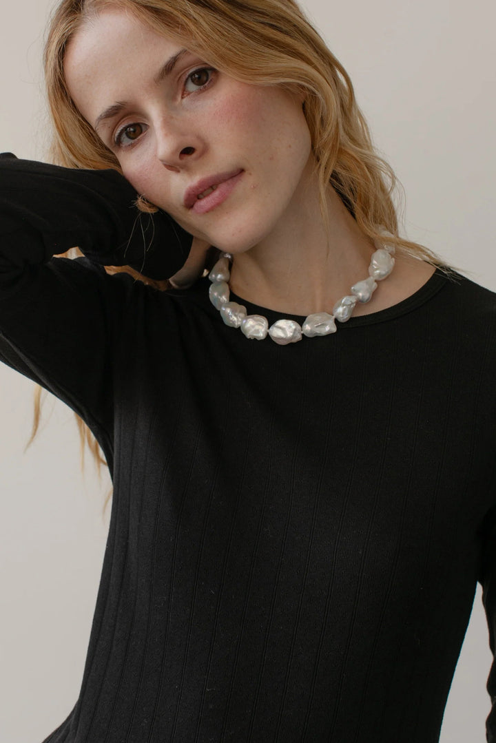 Donni - Jet Pointelle Long Sleeve - Kalifornia Jean Bar