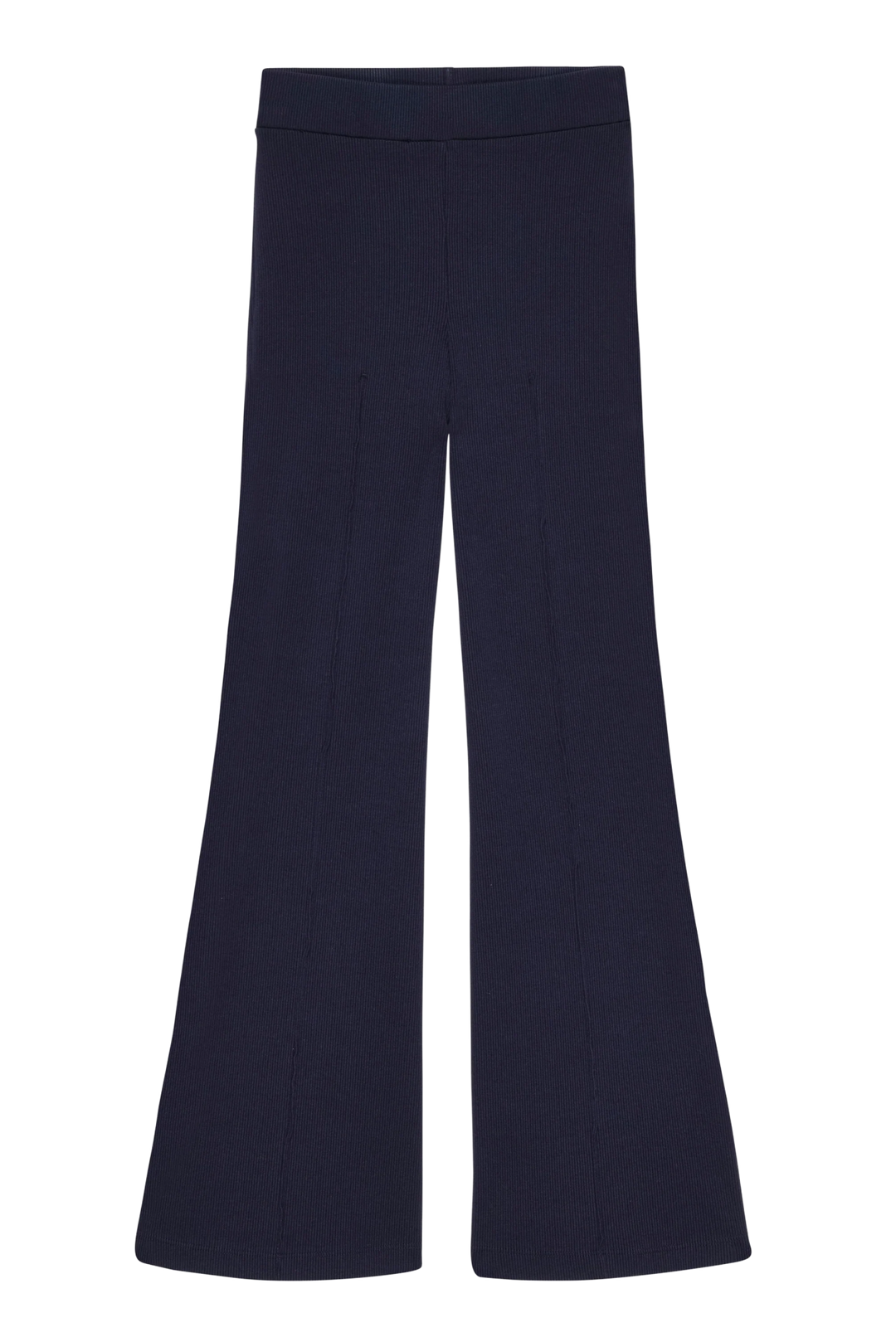 Donni - Navy Rib Kick Flare Pant - Kalifornia Jean Bar