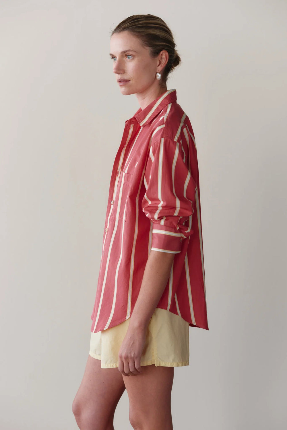 Donni - Pop Stripe Shirt Raspberry - Kalifornia Jean Bar