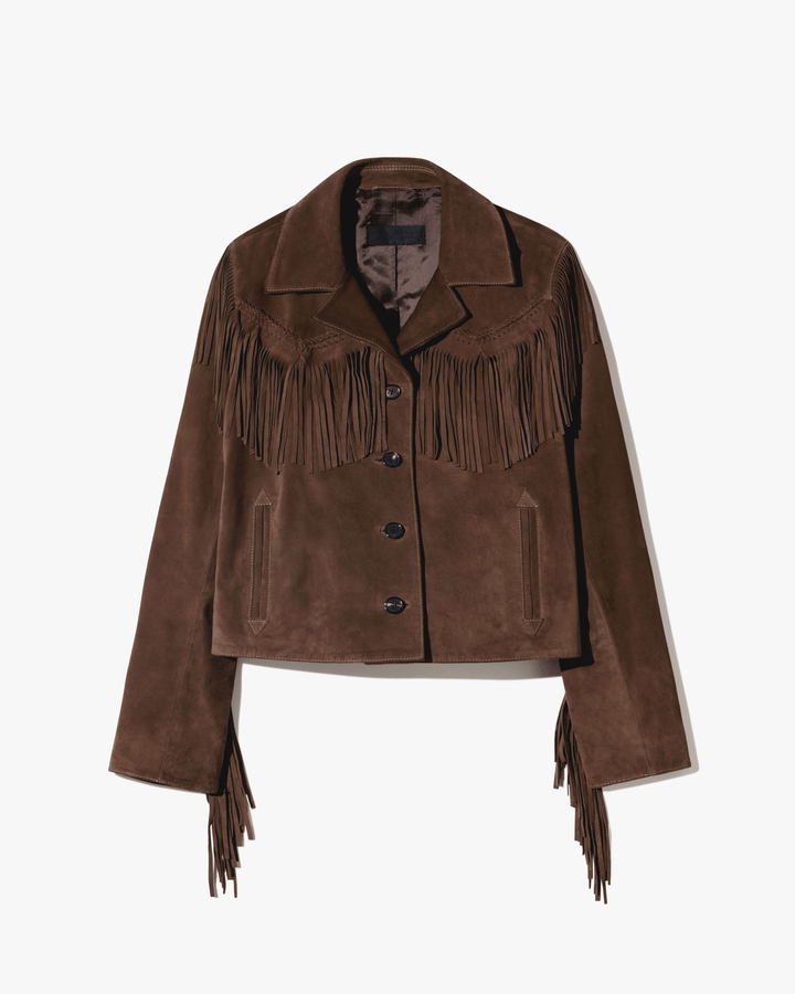 Nili Lotan - Eloi Suede Jacket Hazelnut