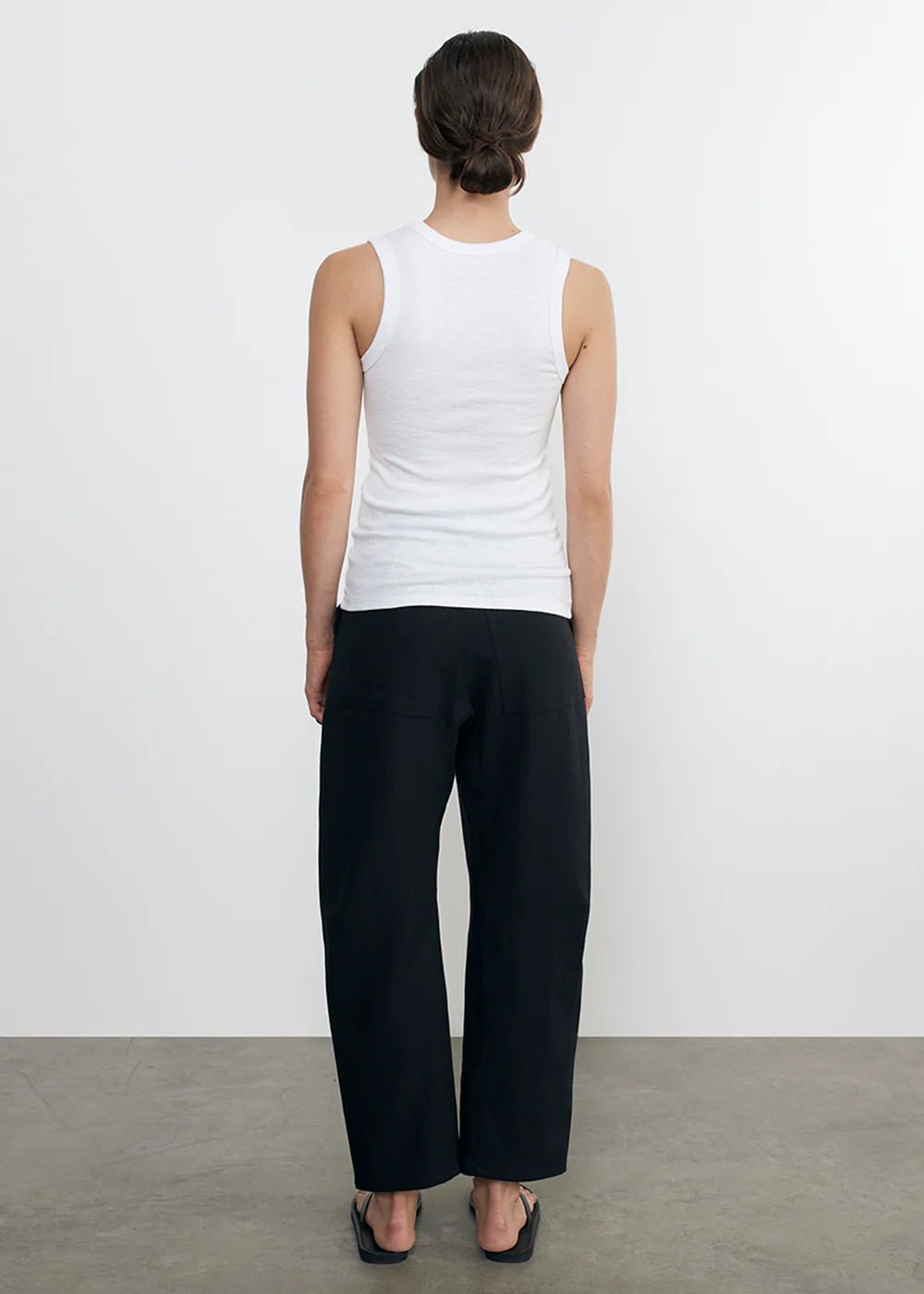 Enza Costa - Black Twill Work Pant - Kalifornia Jean Bar