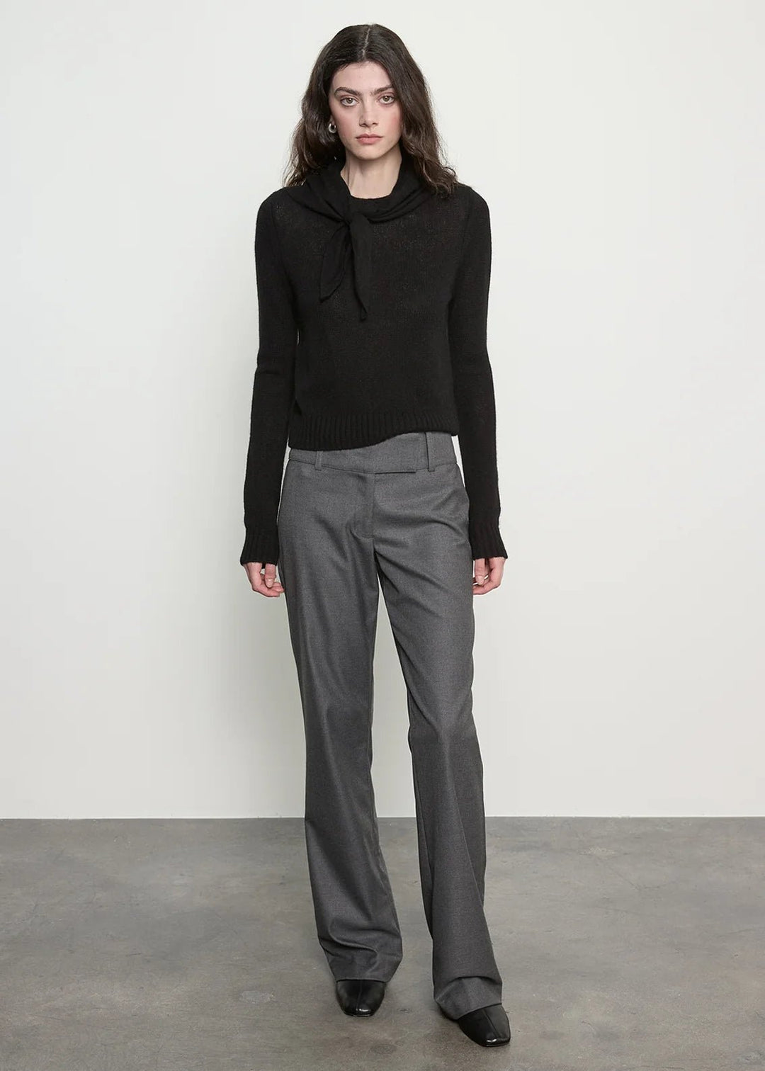 Enza Costa - Suit Minimal Trouser Dark Heather Grey - Kalifornia Jean Bar